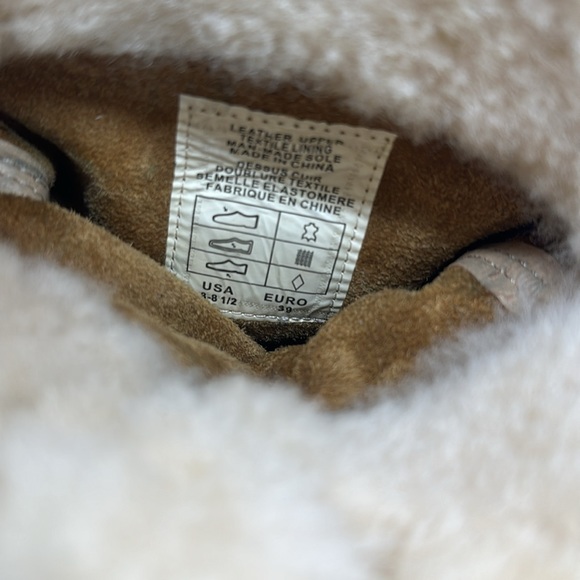 Pajar biker style leather and shearling boots size 8US - Picture 4 of 8